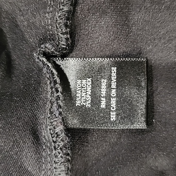 Torrid Black Top with Open Straps Across the Front. Size 0 - Picture 5 of 6